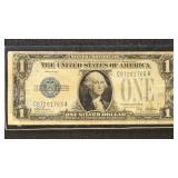 US Paper Money 1928 $1 Silver Certificate Funny Ba
