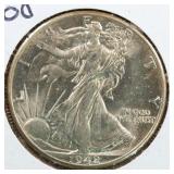 US Silver Coins 1942 Walking Liberty Half Dollar