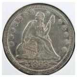 US Silver Coins 1853 Seated Liberty Arrows/Rays Qu