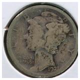 US Silver Coins 1921 Mercury Dime
