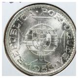 Worldwide Coins 1953 Cape Verde 10 Escudos
