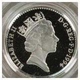Worldwide Silver Coin 1994 One Pound Silver Proof
