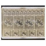 Silver Bullion 2 Oz Canadian .999 bar