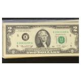 US Paper Money 20 x 1976 $2 Federal Reserve Notes