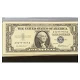 US Paper Money 10 x Misc date $1 Silver Certificat