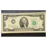US Paper Money 5 x Misc date $2 FR Star Notes