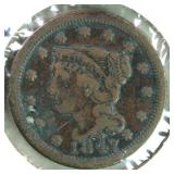 US Coins 1847 Liberty Large Cent