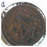 US Coins 1838 Liberty Large Cent