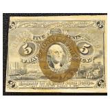 US Paper Money 2nd issue 5 Cent fractional FR#1233
