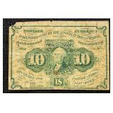 US Paper Money 1st issue 10 Cent fractional FR#124
