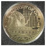 Gold Bullion Fort Knox Gold Vault commemorative .5