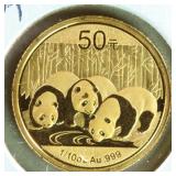 Worldwide Gold Coins 2013 50 Yuan China