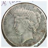 US Silver Coins 1928 $1 Peace Silver Dollar