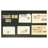 Samoa Stamps on cards, mint and used, many identif
