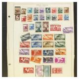 Italy Stamps on a variety of page, mostly early 20