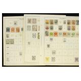 Iran Stamps on pages and in glassines, Used and Mi