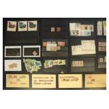 British Empire Stamps on Cards, many with identifi