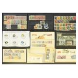 Worldwide Stamps on Cards, many with identificatio