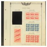US Stamps Booklet Panes collection 1950s-1980s inc