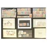 Worldwide Stamps on Cards, many with identificatio