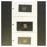 Great Britain Stamps on Dealer Cards 18 Total with