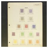 Germany AMG 1945 Stamps Mint & Used on mix of page