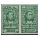 US Revenue Stamps #RD85a Stock Transfer imperforat