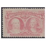 US Stamps #244 Mint RG with a APS Certificate Stat