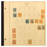 US Back of Book Stamps collection on pages, includ