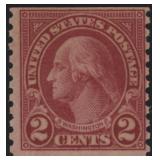 US Stamps #599A Mint NH Type II Washington CV $240