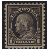 US Stamps #478 Mint NH with perf tip crease at top