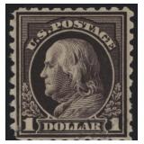 US Stamps #423 Mint HR reperforated, with thins, $