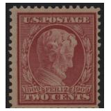 US Stamps #369 Mint LH 1909 Blue Paper Lincoln CV