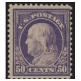 US Stamps #422 Mint HR with light crease at upper