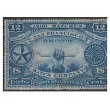 US Stamps #RO165b San Francisco Match Co. Private