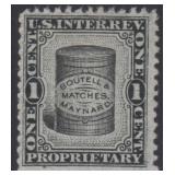 US Stamps #RO38b Boutell & Maynard Matches Private