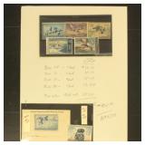 US Federal Duck Stamps Used on page with identific