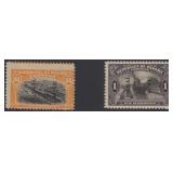 US Canal Zone Stamps #58-59 Mint Hinged 1920 Locks