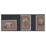 US Canal Zone Postage Due Stamps #J4-J6 Mint Hinge