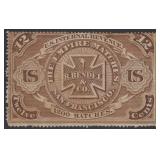 US Stamps #RO25b B. Bendel & Co Matches Private Di