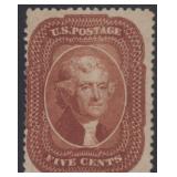 US Stamps #28b Used with PSE Certificate Stating '