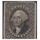 US Stamps #17 Unused with PSE Certificate Stating