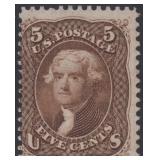US Stamps #76 Unused NG with small perf faults 186