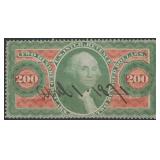 US Revenue Stamps #R102c $200 First Issue Revenue