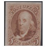 US Stamps #3 Unused NGAI with a PSE Certificate St