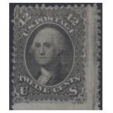 US Stamps #97 Used 1867 F Grill with PSE Certifica