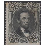 US Stamps #98 Unused NG with stains from adhesion