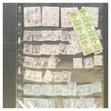 Philippines Stamps Officials on pages, variety of