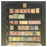US Stamps Perfin Collection on Vario Pages