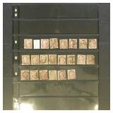 Great Britain Stamps #32 group of 55, cancellation